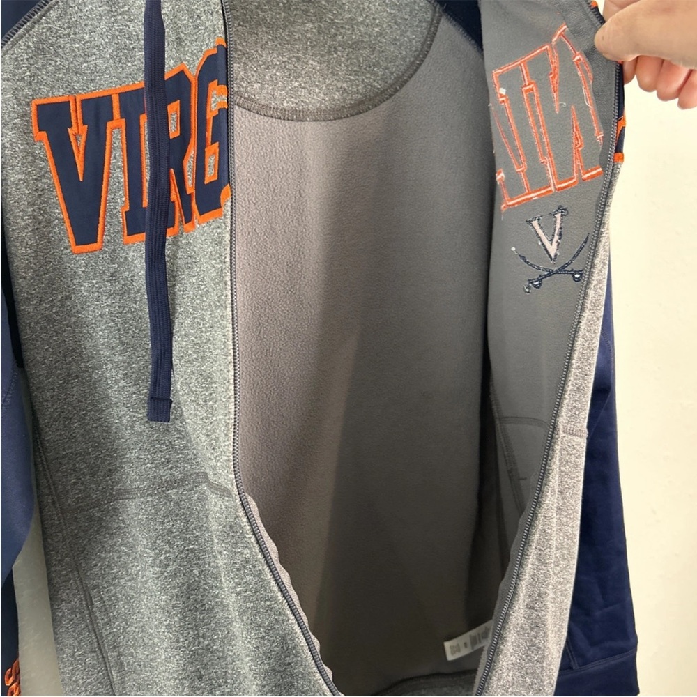 University Of Virginia Cavaliers Champion Elite Full Zip Embroidered Hoodie Sz S - Picture 6 of 15